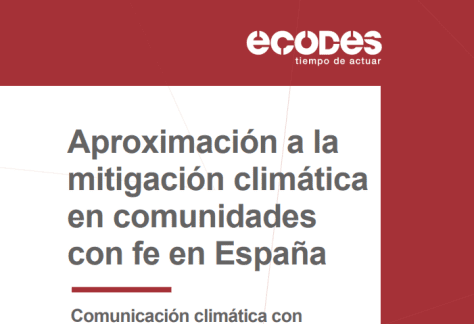 Juan Carlos Ramchandani, miembro del FIIT, participa en el informe de ECODES sobre cambio climático y fe en España