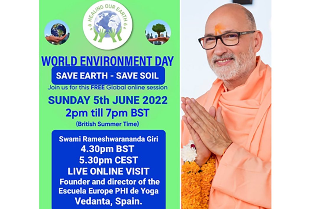 Pujya Swami Rameshwarananda Giri Maharaj En El Día Mundial Del Medioambiente